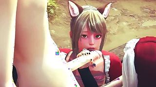 Yaoi Femboy - Threesome Femboys Hard Sex - Sissy crossdress Japanese Asian Manga Anime Beguilement Porn Gay